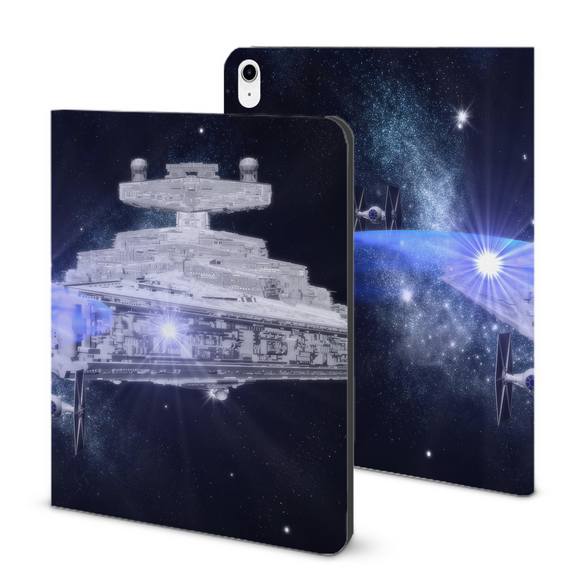 （画像用） スター・ウォーズ Star Wars IPad ケース ブック型 PUレザー TPU 耐衝撃 軽量 薄型 ペン収納なし 全面保護 IPad 各モデル対応